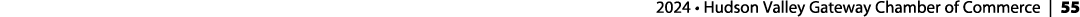  2024 • Hudson Valley Gateway Chamber of Commerce | 55