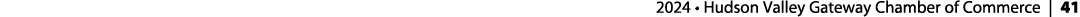  2024 • Hudson Valley Gateway Chamber of Commerce | 41