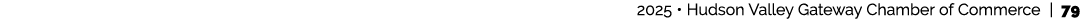  2025 • Hudson Valley Gateway Chamber of Commerce | 79