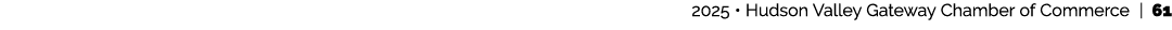  2025 • Hudson Valley Gateway Chamber of Commerce | 61