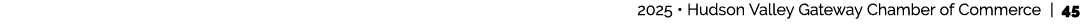  2025 • Hudson Valley Gateway Chamber of Commerce | 45