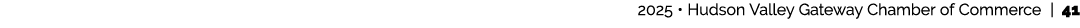  2025 • Hudson Valley Gateway Chamber of Commerce | 41