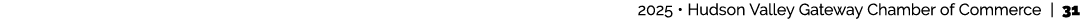  2025 • Hudson Valley Gateway Chamber of Commerce | 31
