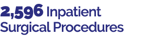 2,596 Inpatient Surgical Procedures