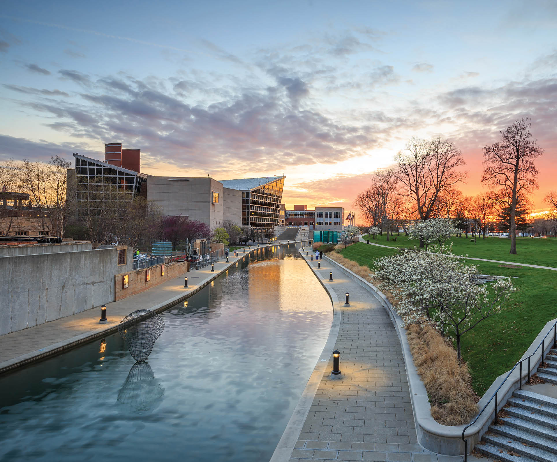 INDIANAPOLIS, INDIANA, April 14, 2015: Indiana State Museum that houses exhibits of science, art, culture and history of Indiana. It is also a site of the largest in the state IMAX screen.