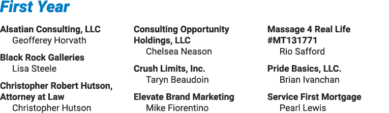 First Year Alsatian Consulting, LLC Geofferey Horvath Black Rock Galleries Lisa Steele Christopher Robert Hutson, Att   