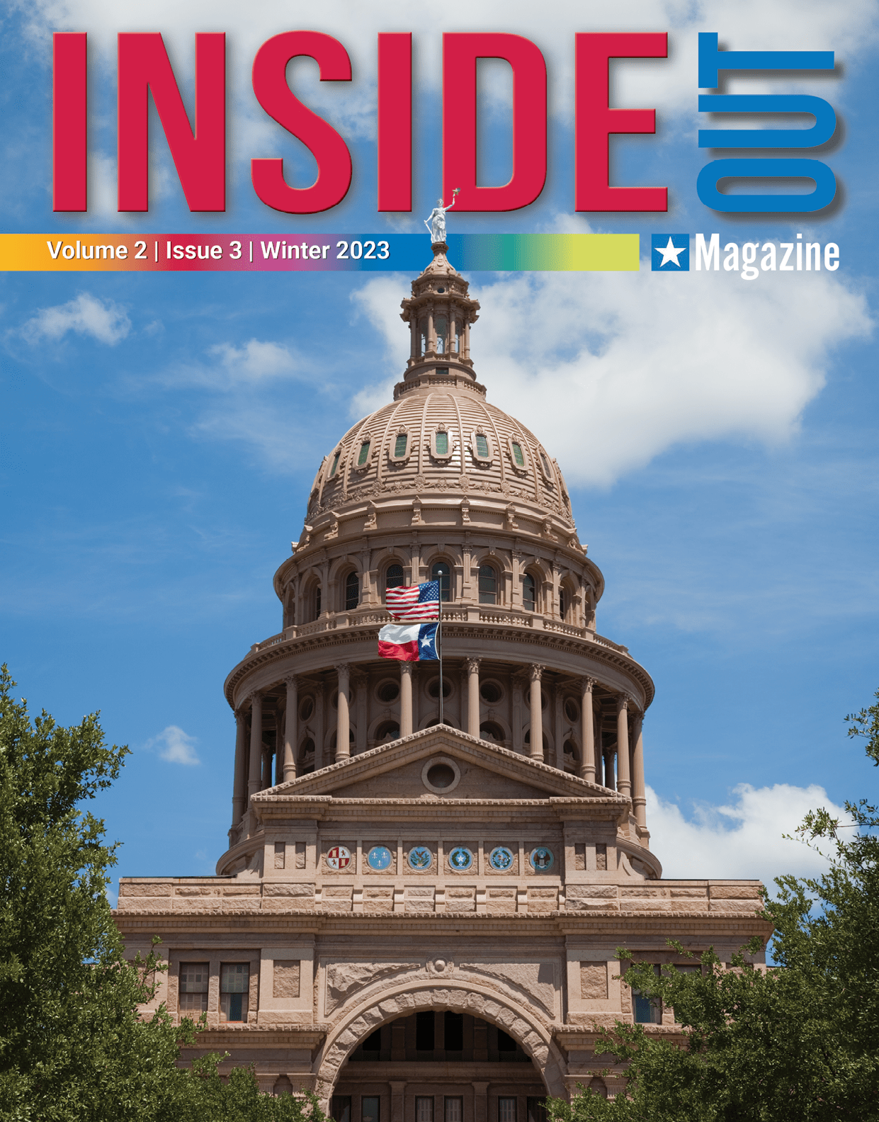 The United States capitol building with an LGBT flag -- gay rights concept