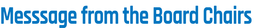 Messsage from the Board Chairs