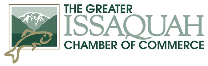 The image features a logo for the Issaquah Chamber of Commerce. AI generated content