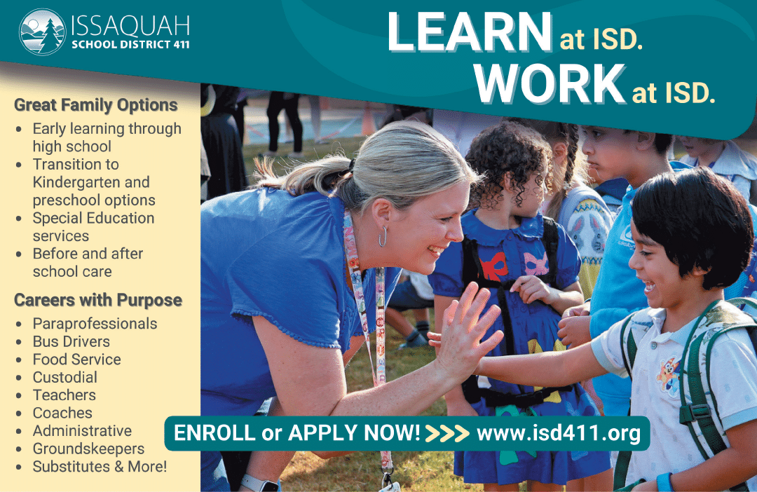 A woman in a blue shirt is helping a young boy with his backpack. AI generated content