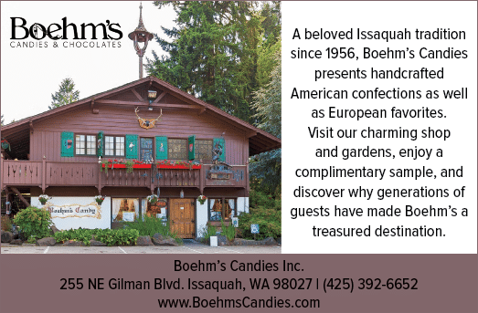 A brown house with a sign in front of it that says “Behm's Candies Inc.". AI generated content