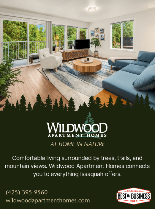 A poster advertising apartment homes with a living room and dining room area. AI generated content