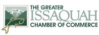 A logo for the Issaquah Chamber of Commerce. AI generated content