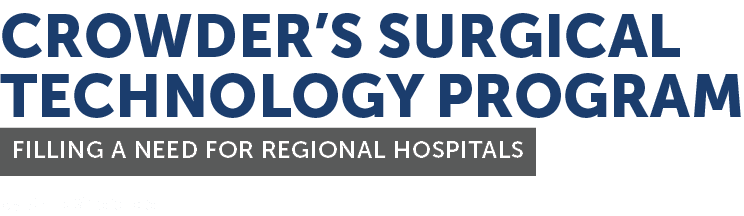 Crowder’s Surgical Technology Program Filling a need for regional hospitals by Marc Sheforge
