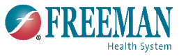 A logo for the Freeman Health System. AI generated content