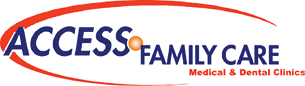 A logo for Access Family Care, a medical and dental clinic. AI generated content