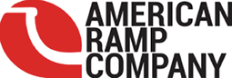 A red and white logo for the American Ramp Company. AI generated content
