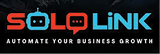 A logo for a business growth service called SoloLink. AI generated content