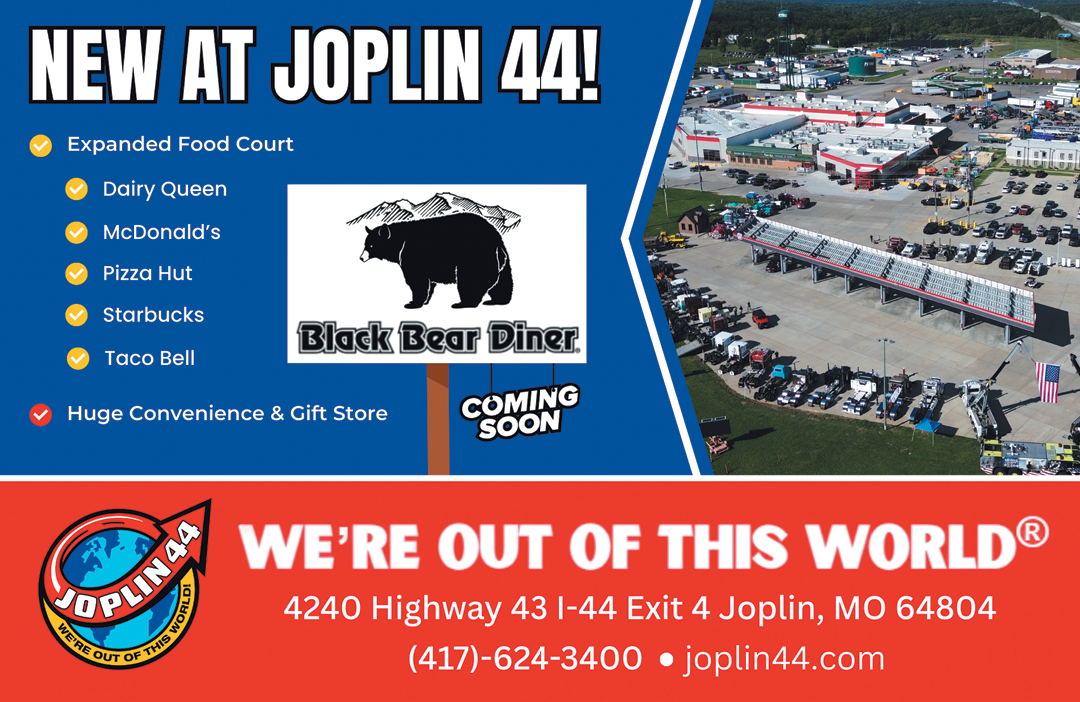 A sign advertises a new restaurant at Joplin 44. AI generated content