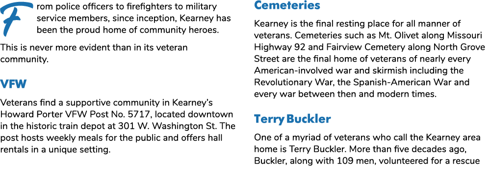 From police officers to firefighters to military service members, since inception, Kearney has been the proud home of...