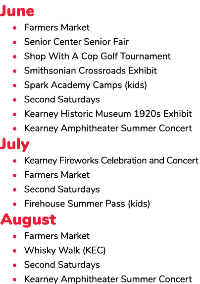 June • Farmers Market • Senior Center Senior Fair • Shop With A Cop Golf Tournament • Smithsonian Crossroads Exhibit ...