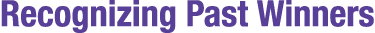 Recognizing Past Winners