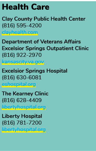 Health Care Clay County Public Health Center (816) 595 4200 clayhealth.com Department of Veterans Affairs Excelsior S...