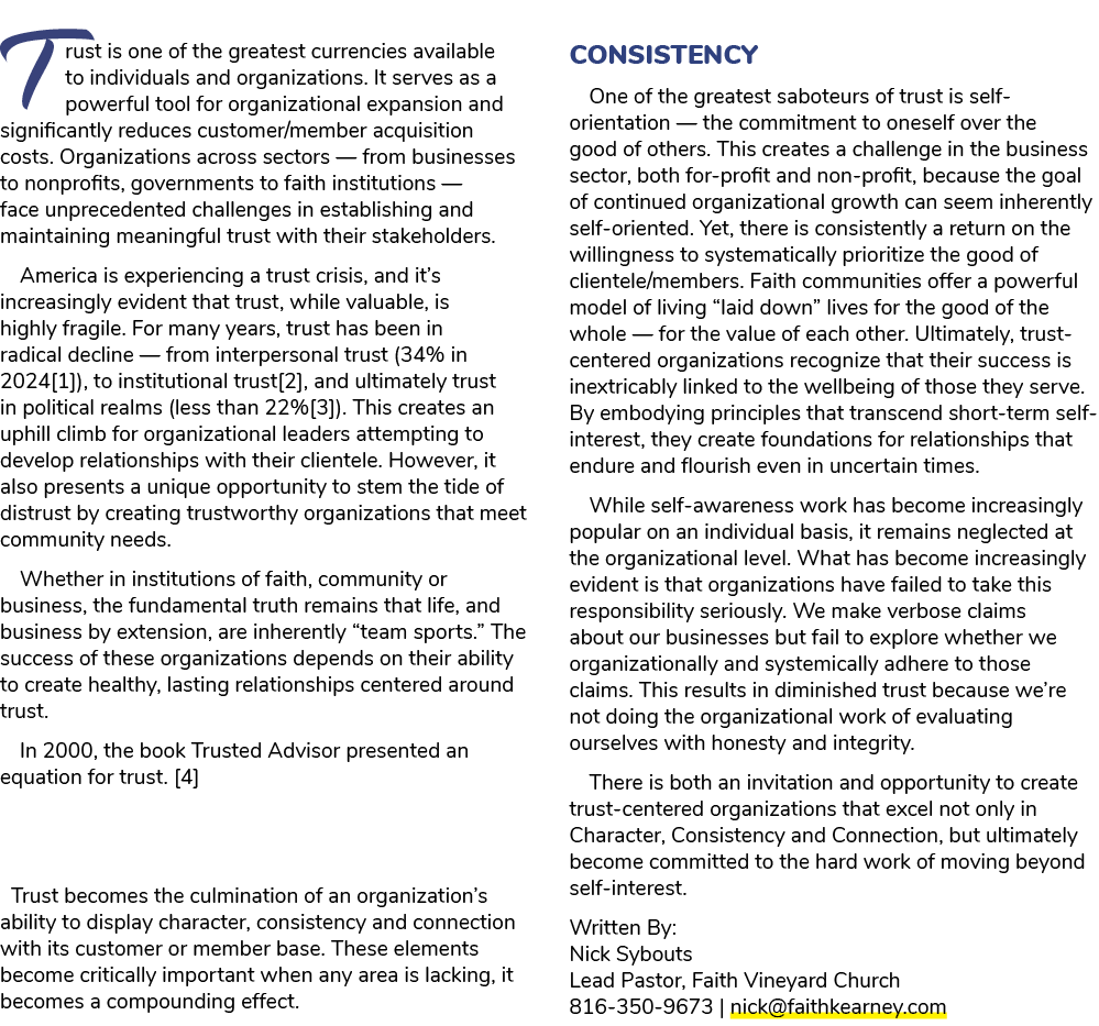 Trust is one of the greatest currencies available to individuals and organizations. It serves as a powerful tool for ...