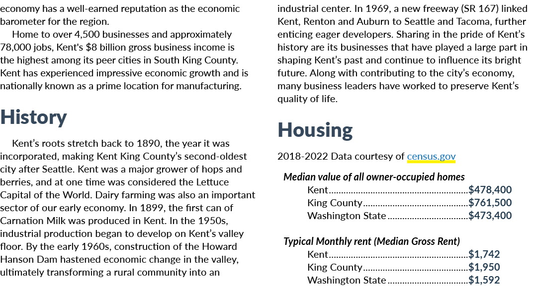 economy has a well earned reputation as the economic barometer for the region. Home to over 4,500 businesses and appr...