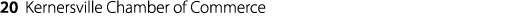 20 Kernersville Chamber of Commerce