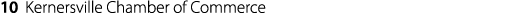 10 Kernersville Chamber of Commerce