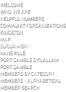Welcome Who We Are Helpful Numbers Community Organizations Kingston Map Suquamish Hansville Port Gamble S’Klallam Por...
