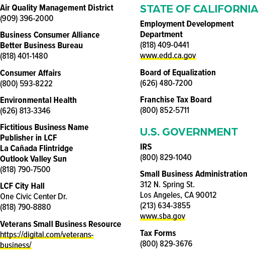 Air Quality Management District (909) 396 2000 Business Consumer Alliance Better Business Bureau (818) 401 1480 Consu...