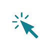 Arrow pointer or click button vector icon of arrow web cursor pointer clicking