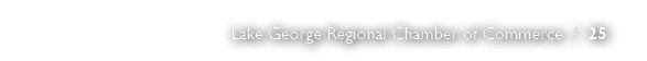 Lake George Regional Chamber of Commerce / 25