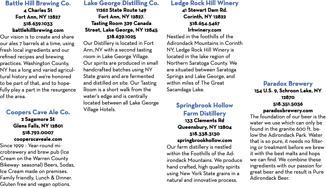 Battle Hill Brewing Co  4 Charles St Fort Ann, NY 12827 518 639 1033 battlehillbrewing com Our vision is to create an   