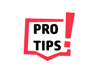 Pro tips sign icon  Clipart image isolated on white background 