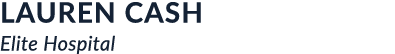 LAUREN CASH Elite Hospital