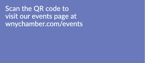 Scan the QR code to visit our events page at wnychamber.com/events