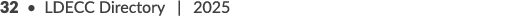 32 • LDECC Directory | 2025