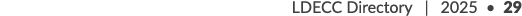 LDECC Directory | 2025 • 29