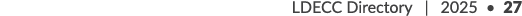 LDECC Directory | 2025 • 27