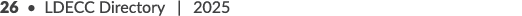 26 • LDECC Directory | 2025