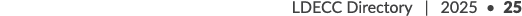 LDECC Directory | 2025 • 25