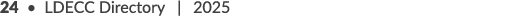 24 • LDECC Directory | 2025