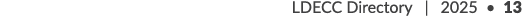 LDECC Directory | 2025 • 13