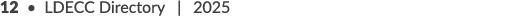 12 • LDECC Directory | 2025