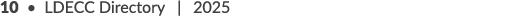 10 • LDECC Directory | 2025