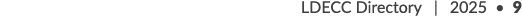 LDECC Directory | 2025 • 9