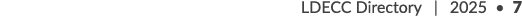 LDECC Directory | 2025 • 7